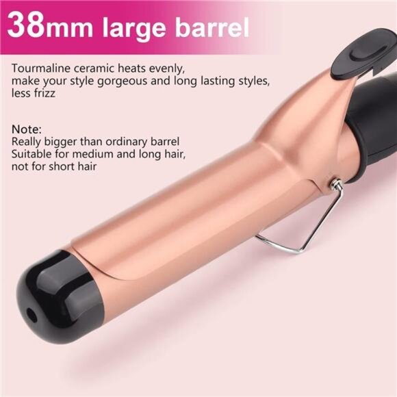 Hair Curling Wand, 1.5Inch Curling Iron, Professional Ceramic Hair Curler Wand - Picture 2 of 8